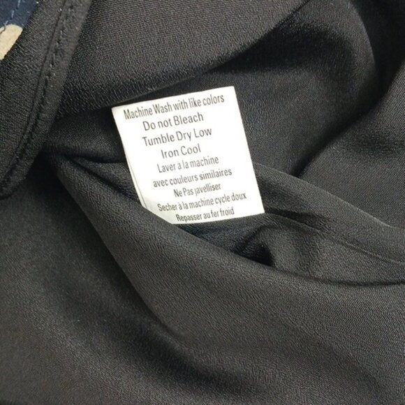 Pipette Alice Ritter Dress Womens Size 2 Blue Tan Polka Dot Cap Sleeve Mini - Picture 8 of 8